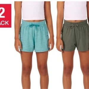 Soybu Kids 2-Pack Shorts - Teal and Olive